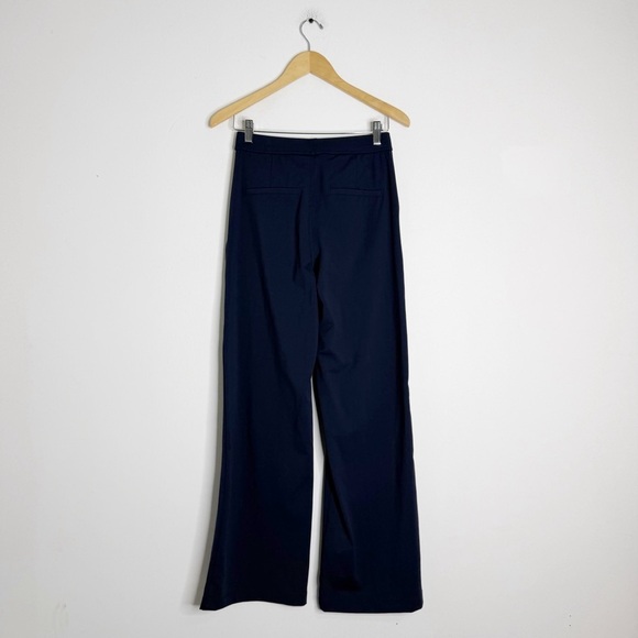 Halara XS Tall Navy Wide Leg Pants 02857107 | High Rise Stretch Dress Trousers - Picture 3 of 8